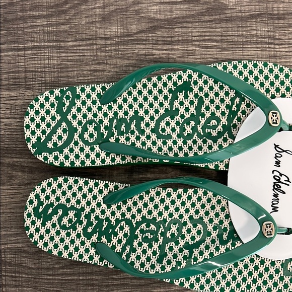 Sam Edelman Green  Size 9 Flip-Flops 🌿👡🌞 - Picture 2 of 4